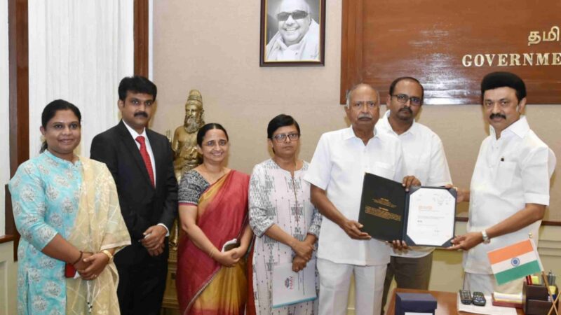 IMATS Chancellor Dr N M Veeraiyan and team meet CM and seek wishes for Saveetha Dental College being ranked world’s top 18th dental college by QS World!