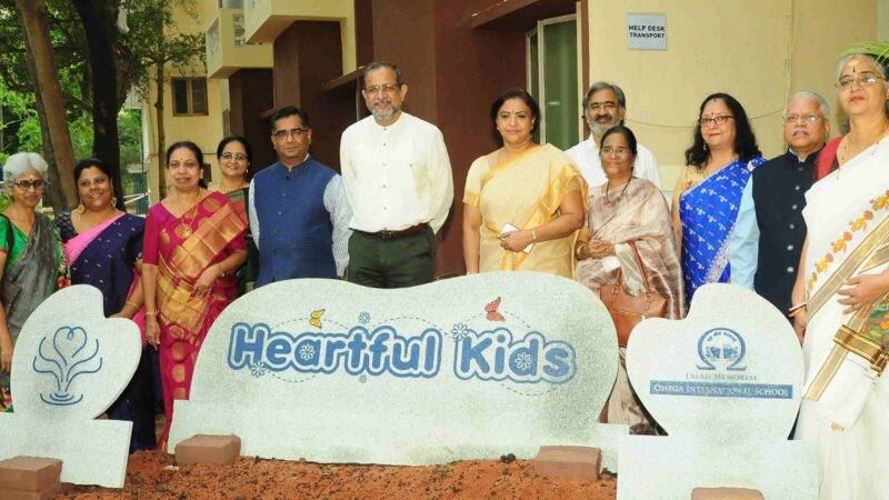 Lalaji Memorial Omega International School and Heartfulness Institute inaugurates “Heartful Kids” block at Babuji Memorial Ashram, Chennai!